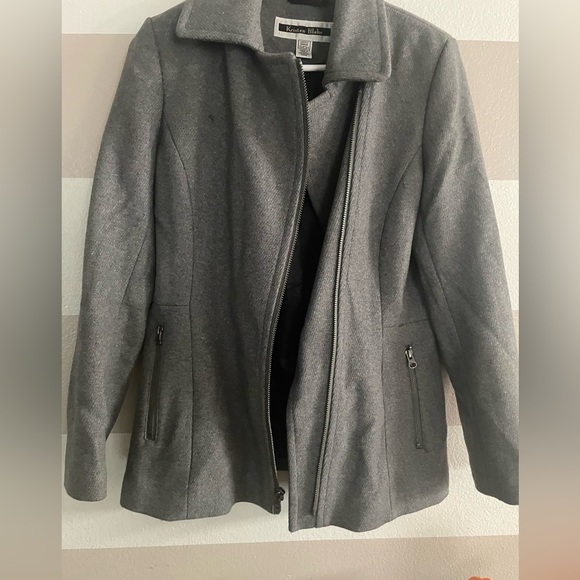 Kristen Blake Women's Gray Pea Coat - Picture 10 of 11